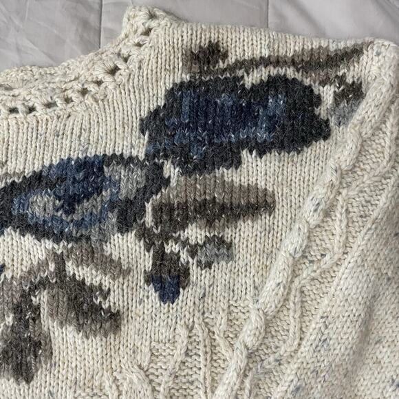 The Alpine JK Collection Sweater Women Size 14 16 Cable Knit Wool Blend Vintage - Picture 3 of 7